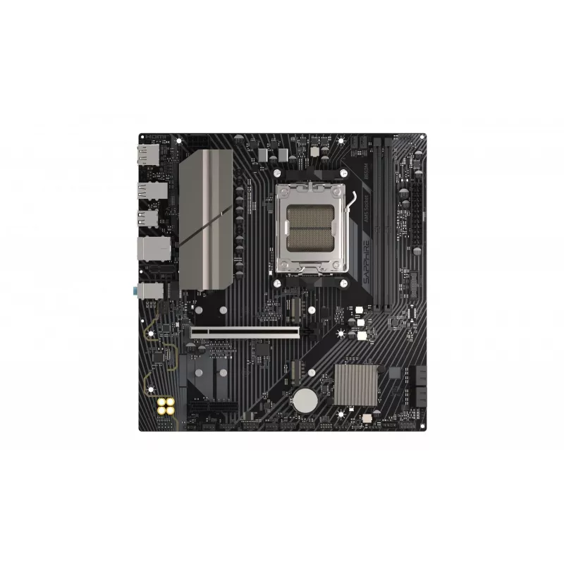 Płyta główna Sapphire B650M-E (AMD B650) micro ATX, Socket AM5, DDR5, 2x DIMM, 96 GB, 2x M.2 (PCIe5/4), 4x SATA III, 2.5Gb LAN