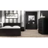 Komoda Top e Shop M5 CZERŃ, 5 szuflad, czarna, 700×400×1120 mm, płyta wiórowa