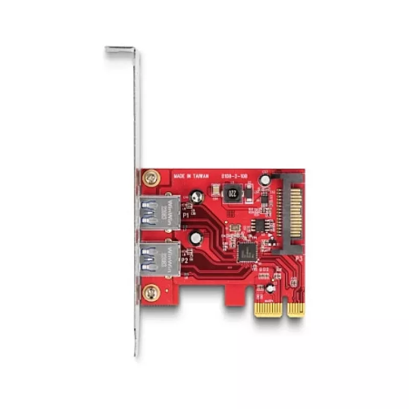 Karta DeLOCK PCI Express x1 na 2 x USB 5 Gb/s Typ-A żeński Low Profile