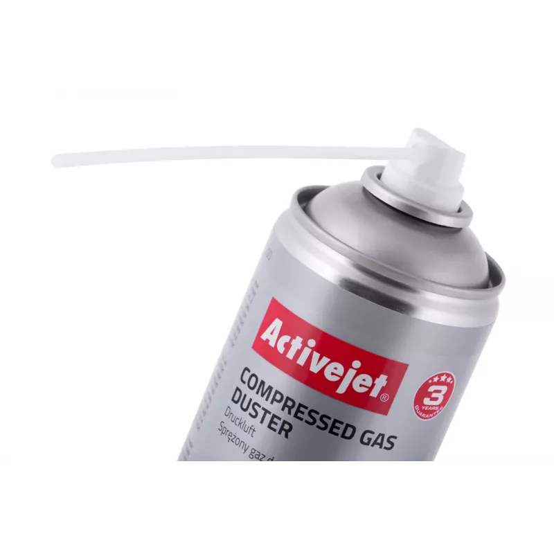 Sprężone powietrze w aerozolu ActiveJet AOC-200 — spray do czyszczenia sprzętu, 400 ml, do metalu/plastiku, elektroniki
