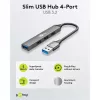Goobay USB Hub 74456 Type-A 5000 Mbit/s Jasnoszary