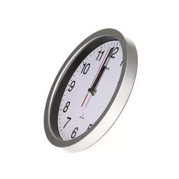 Jakob Maul GmbH MAUL Wanduhr MAULrun, ścienna, okrągła, biała, plastik, AA, 1,5 V