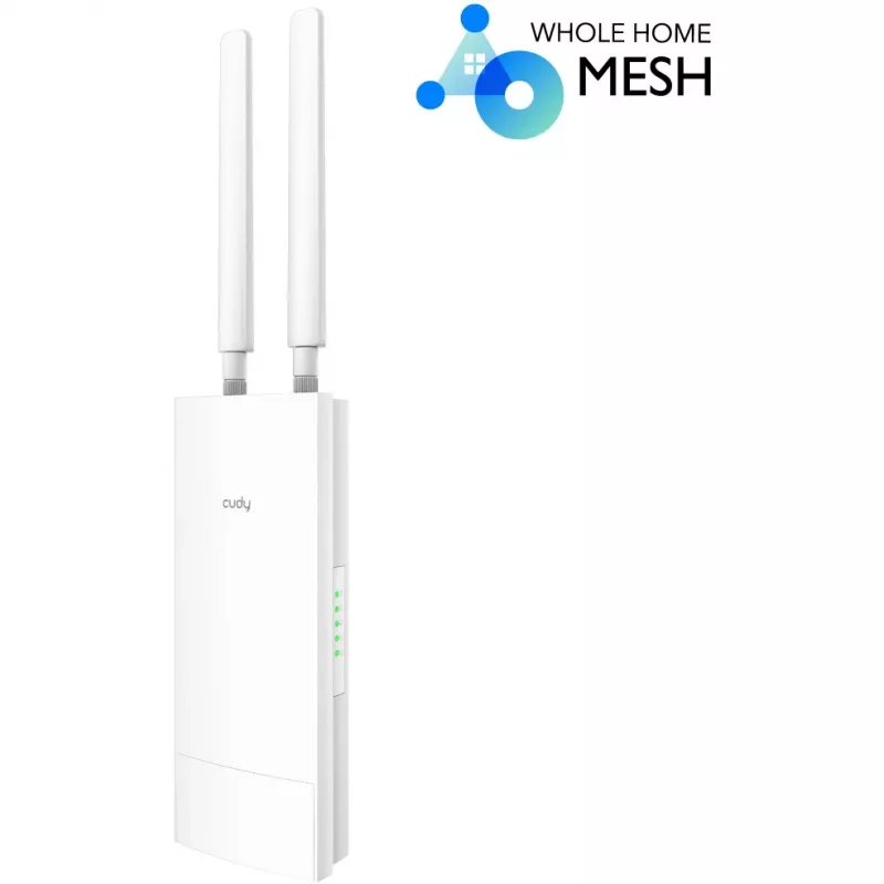 Access Point Cudy AP1300 Outdoor — dwuzakresowy 2,4/5 GHz, 300/867 Mb/s, IP65, PoE, 2 zewnętrzne anteny RP‑SMA