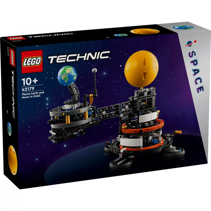 LEGO Technic Pianeta Terra e Luna in Orbita – Giochi Spaziali per Bambini e Bambine da 10 Anni in Su, Sistema Solare Giocattolo da Costruire con Pianeti