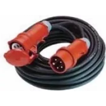 Kabel zasilający Bachmann 347.172 — 25 m, 400 V, 16 A, czarny