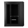 EXTRALINK LITE 9U 530X400 CZARNA SZAFKA RACK DO MONTAŻU NA ŚCIANIE Z PÓŁKĄ