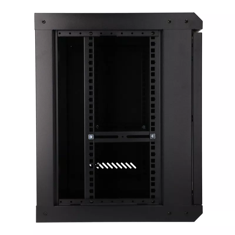 EXTRALINK LITE 9U 530X400 CZARNA SZAFKA RACK DO MONTAŻU NA ŚCIANIE Z PÓŁKĄ