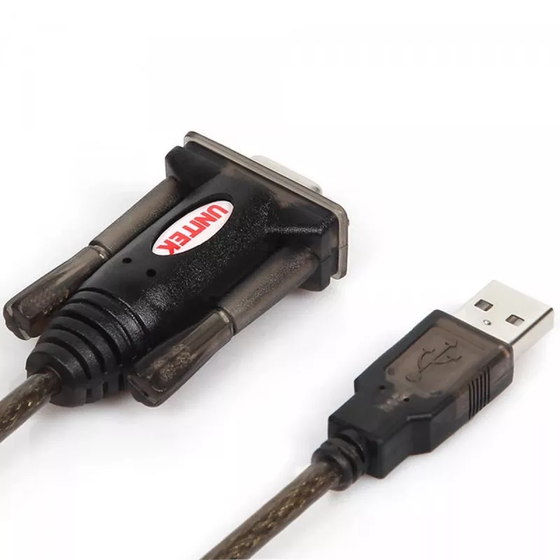 Przewód szeregowy UNITEK Y-105A Czarny 1,5 m USB Type-A DB-9
