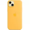 Silicone Case Cover Apple iPhone 15 Plus MagSafe pomarańczowy