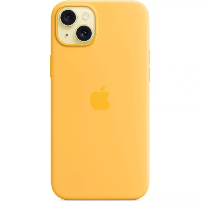Silicone Case Cover Apple iPhone 15 Plus MagSafe pomarańczowy