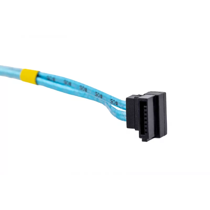 Kabel SATA Supermicro CBL-0186L 4x okrągły 0,56 m, SATA I, prosty męsko-męski, czarny/niebieski/biały