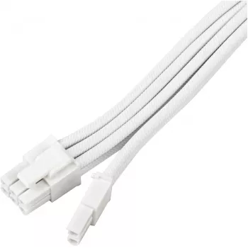 Przedłużacz zasilania SILVERSTONE PCIe 8-pin SST-PP07E-PCI8W-V2 30 cm biały