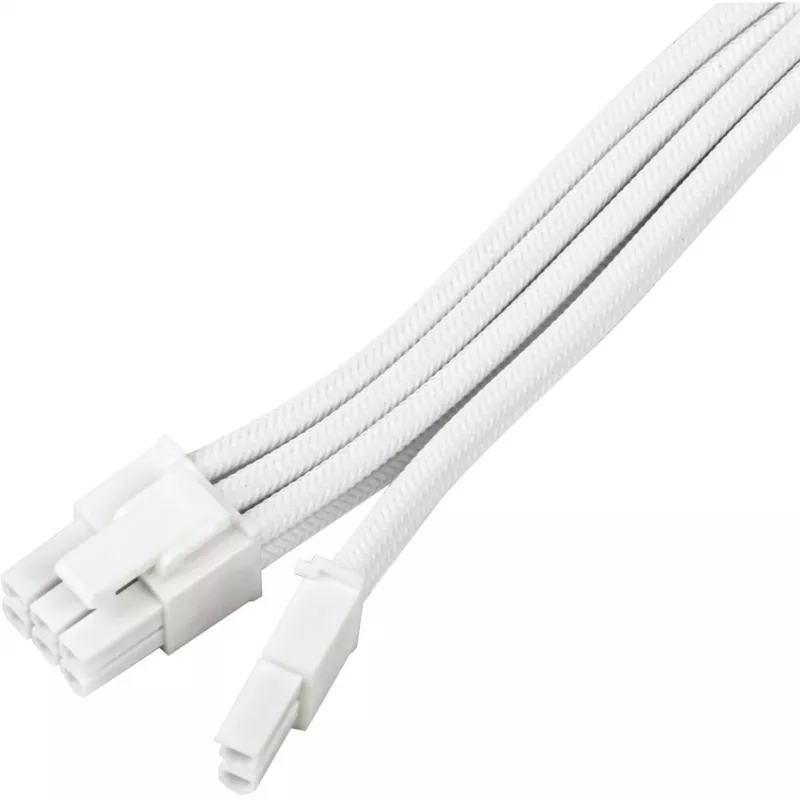 Przedłużacz zasilania SILVERSTONE PCIe 8-pin SST-PP07E-PCI8W-V2 30 cm biały