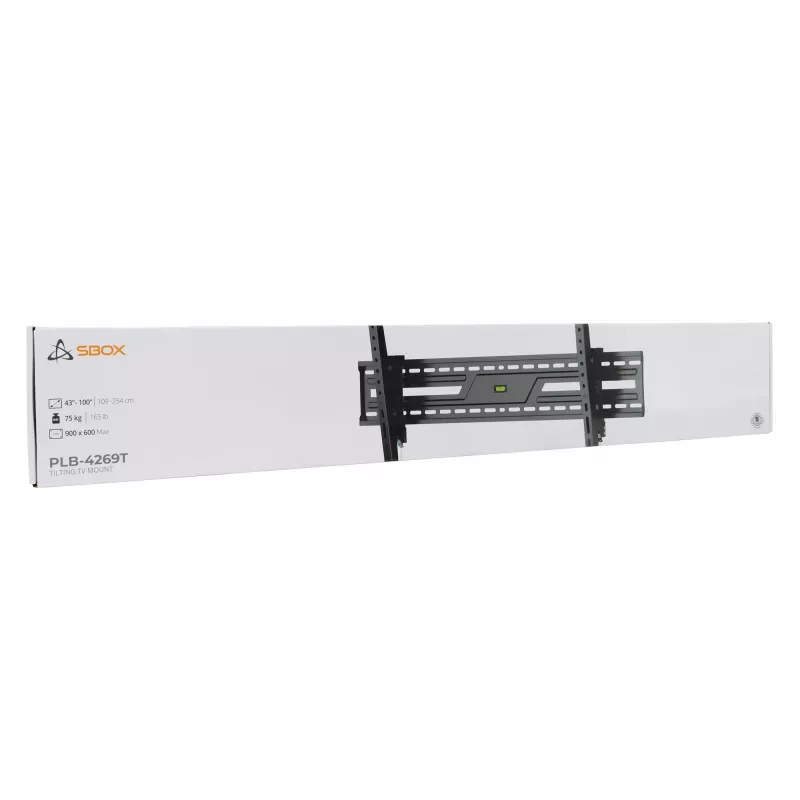 Uchwyt ścienno-sufitowy SBOX PLB-4269T-2 do wyświetlaczy 43–100 kg, platforma 900×600 mm