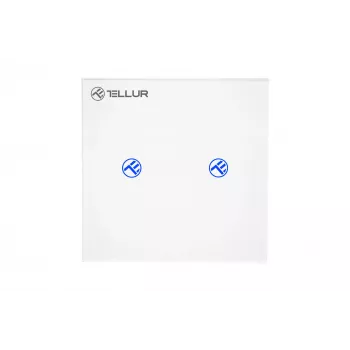 Inteligentny przełącznik WiFi Tellur SS2N — 2-portowy, łączna moc 1800 W, 10 A na kanał