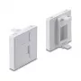 Zatrzaskowa osłona modułu Keystone 45×45 mm DELOCK Easy 45 na 1 port, ABS, biały, z zaślepką przeciwkurzową