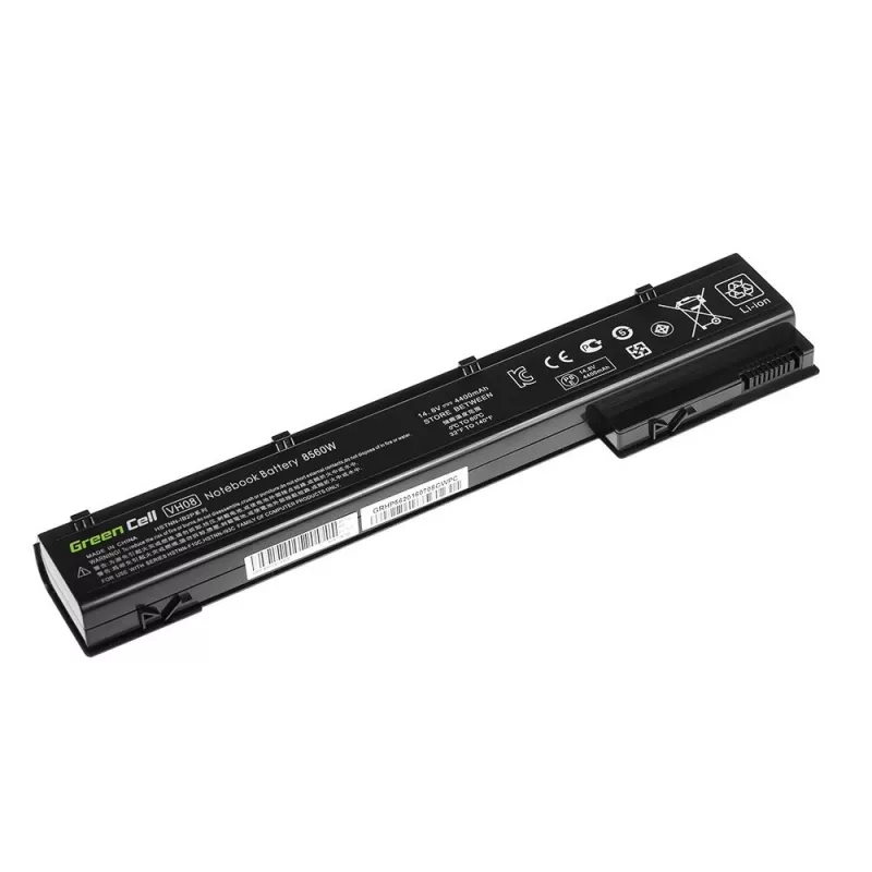 Bateria zielony Cell HP56 do HP EliteBook 8560w 8570w 8760w 8770w, Li‑Ion 4400 mAh, czarna