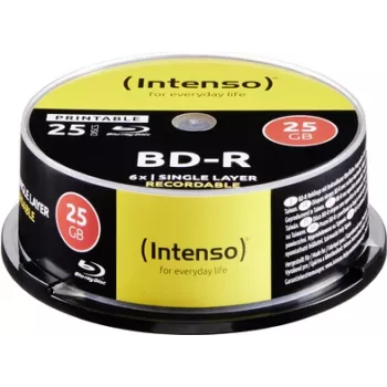 Płyta optyczna BD-R 25GB INTENSO 5101114 z nadrukiem, prędkość 6x