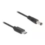 DeLOCK USB Type-C kabel zasilający 1 m 5,5 x 2,1 mm męski 5 V 1,5 A