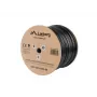Kabel sieciowy LANBERG Cat5e LCF5-21CU-0305-BK, miedź F/UTP, 305 m, 24 AWG, płaszcz PE, czarny