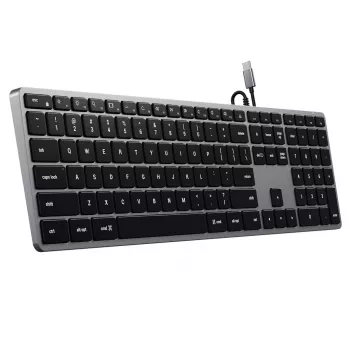 Satechi cienki W3 Klawiatura USB-C z klawiaturą numeryczną (szary)