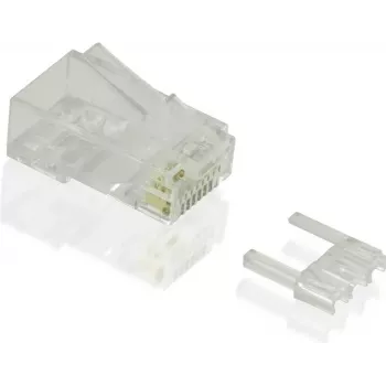 VALUE Netzwerkanschluss - RJ-45 (M) - ungeschirmt - CAT 6e - durchsichtig (Packung mit 100)