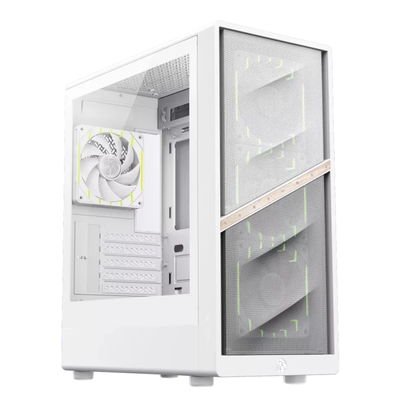 Obudowa Gamemax AERIS 330 MW | Biała | Mini Wieża | Bez zasilacza