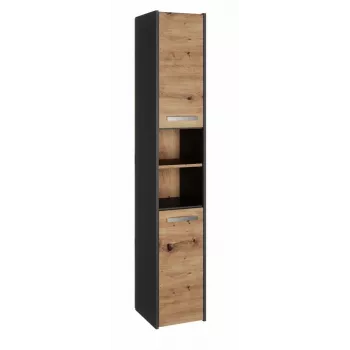 Topeshop S30 ANTRACYT/ARTISAN szafka łazienkowa