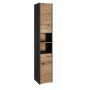 Topeshop S30 ANTRACYT/ARTISAN szafka łazienkowa