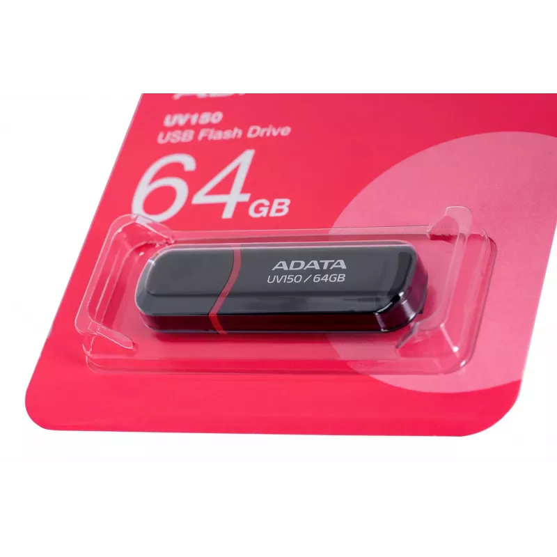 Pamięć USB ADATA DashDrive UV150 64 GB USB Type-A 3.2 Gen 1 (3.1 Gen 1) Czarny