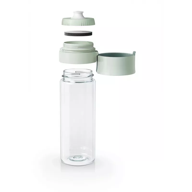 Butelka na wodę wielokrotnego użytku BRITA Fill&Go Vital 600 ml z wbudowanym filtrem MicroDisc, zielona