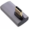 Adapter InLine USB4, wtyk/gniazdo USB-C pionowe prawo-/lewo-kątowe, aluminium, szary