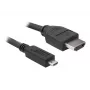 DeLOCK - Kabel wideo/audio - HDMI - 32 AWG - HDMI, 19-pin (M) - 19-pin Micro-HDMI (M) - 3 m (82663)