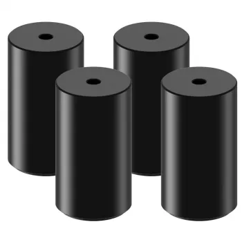 Stopki do obudowy ssupd Meshroom – aluminiowe, wysokość 3 cm, czarne