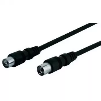 Wentronic Goobay kabel połączeniowy antenowy, czarny, 5 m - wtyk IEC/koncentryczny gniazdo IEC/koncentryczne (11723)