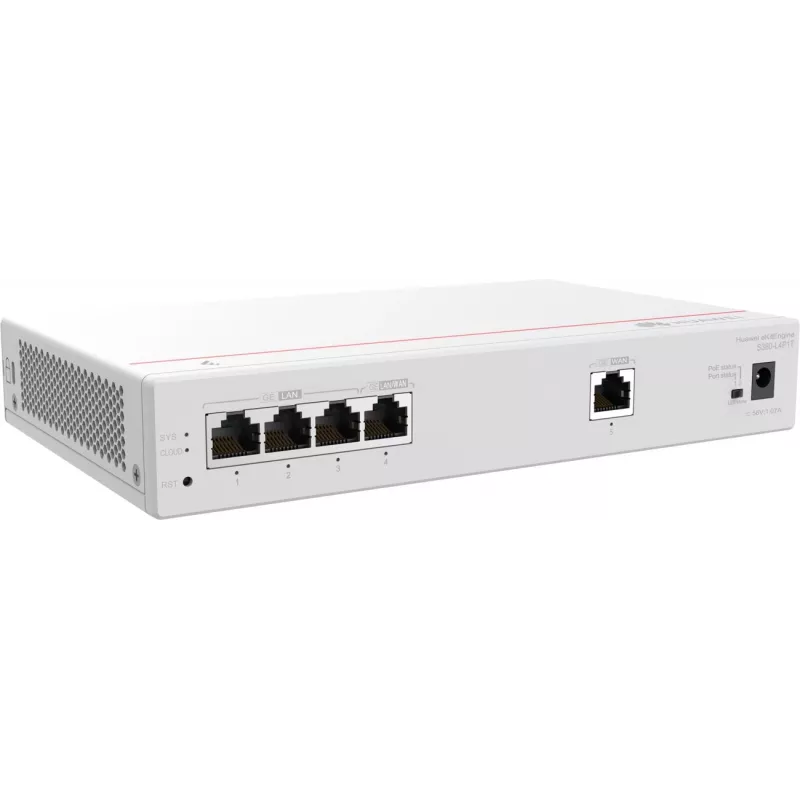 Huawei S380-L4P1T wielousługowy router, 1x WAN, 4x POE LAN 1x WAN, 4x POE LAN