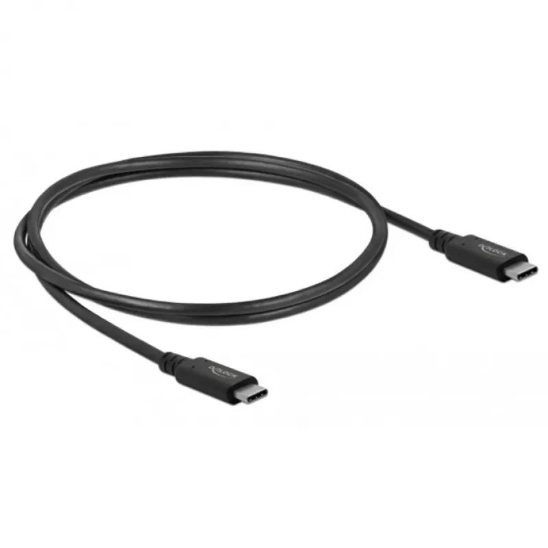 Kabel USB Delock - USB-C (M) na USB-C (M) - USB4 / Thunderbolt 3 / DisplayPort - 20 V - 5 A - 80 cm - obsługa Power Delivery 3.0, obsługa 8K 60 Hz (7680 x 4320)
