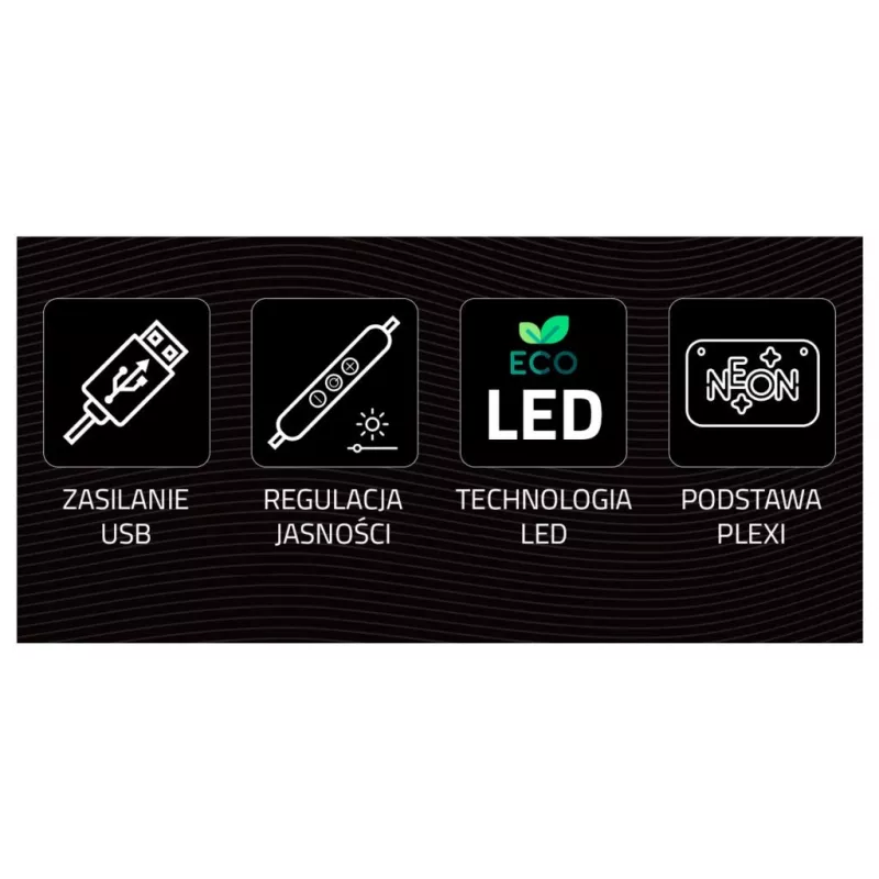 Neon Lights sign MANTA Neon Lights Dog with Glasses Manta SNL69MT — dekoracyjna lampa ścienna LED w stylu neonu