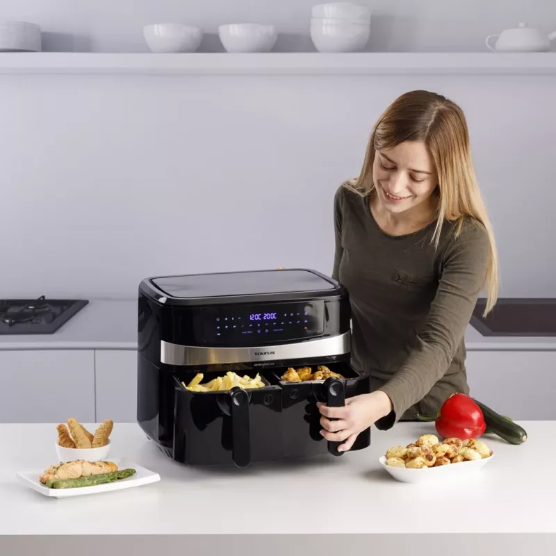 Taurus Air Fry Digital Duo Double 9 L 2200 W Frytkownica beztłuszczowa Czarny