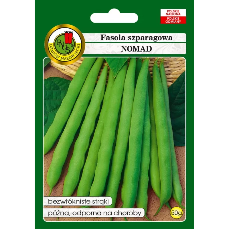 Nasiona fasoli karłowej zielonej Nomad, 50 g - Nasiona warzyw