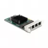 Karta DeLOCK PCI Express x4 4 x RJ45 Gigabit LAN BCM szara