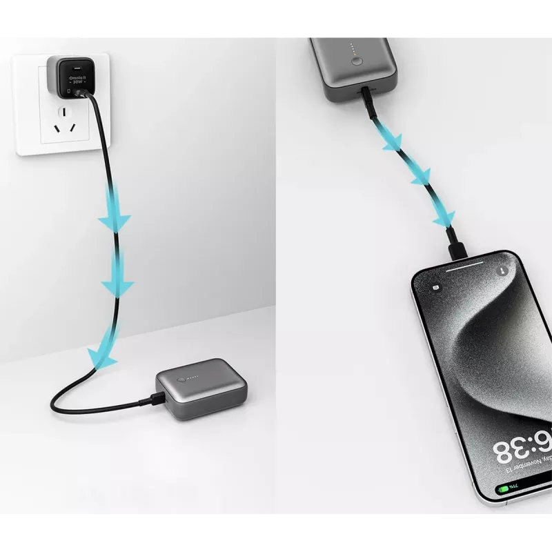 AUKEY 157000 power bank 10000 mAh Szary