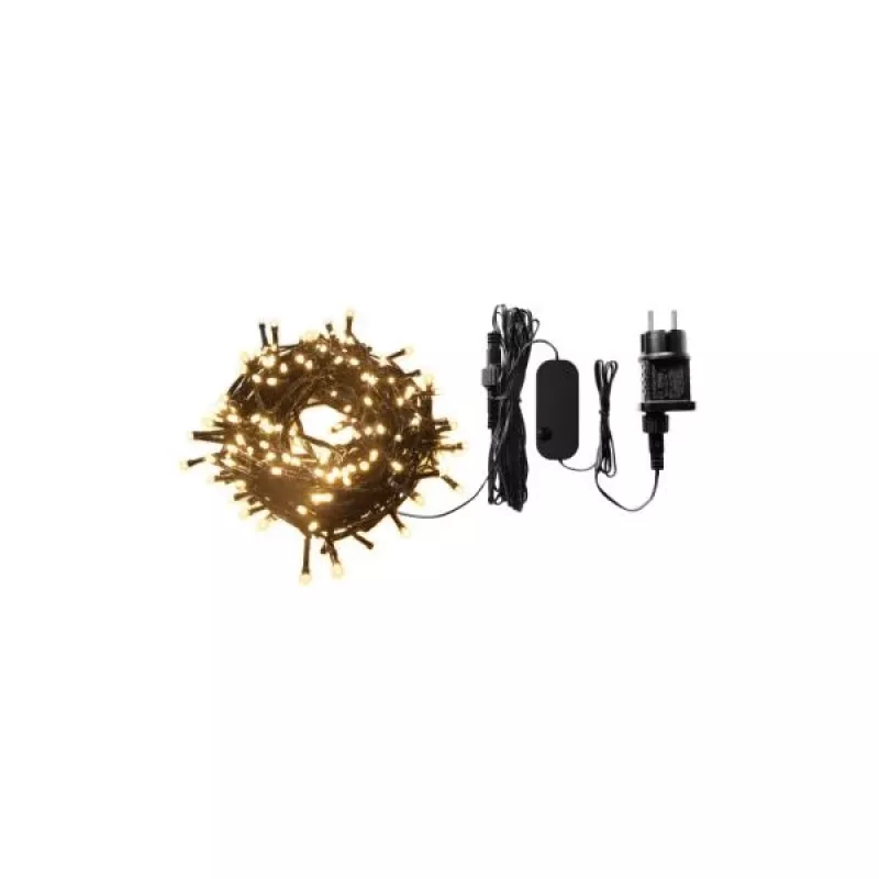 WOOX R5168 lampka łańcuchowa 5 m 200 LED ciepłobiała wewnętrzna zewnętrzna