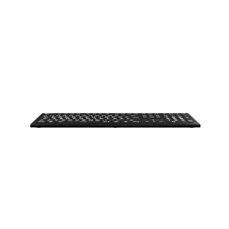 LogicKeyboard XL-Print Astra 2 White on Black DE (PC)