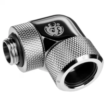 Rurka do układu chłodzenia komputera BitsPower BP-E90RMLA16, mosiądz, średnica 16 mm, srebrna