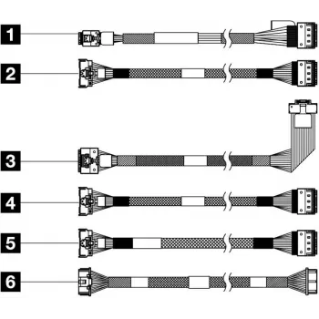 Lenovo Thinksystem SR650 V3 X4 M.2 Sat A/NVME NON-RAID Cable Kit (4X97A82924)