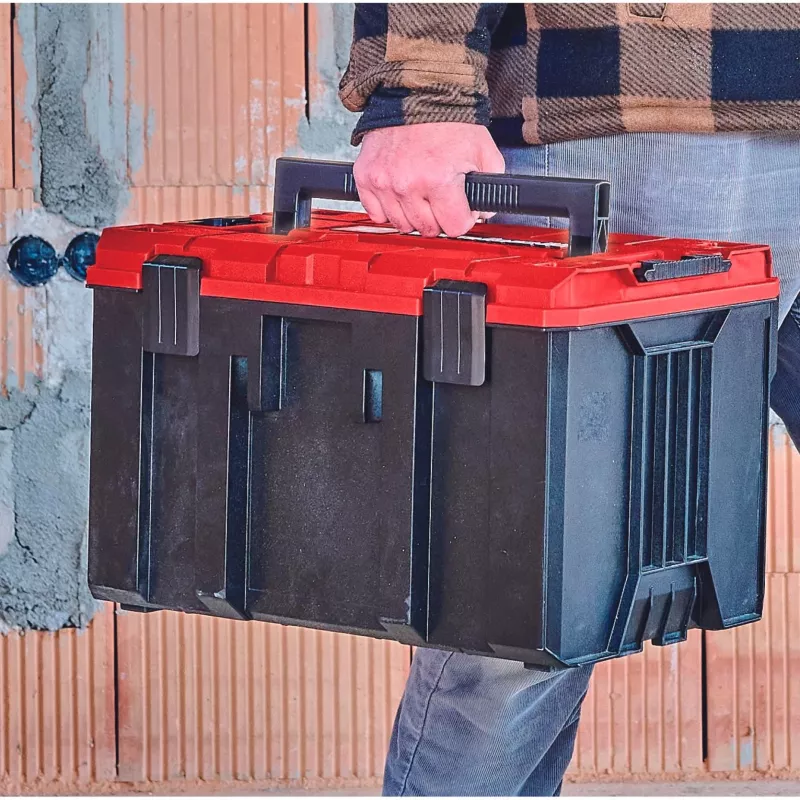 Walizka twarda Einhell E-Case M Czarno-Czerwona 2,85 kg