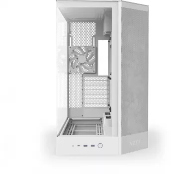 Obudowa PC NZXT H9 Flow Midi Tower Biała — ATX/EATX/Micro ATX/Mini-ITX, 3x140mm przód, 1x120mm tył, 2x3.5 cala i 6x2.5 cala zatoki, szkło hartowane