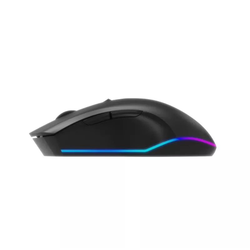 Bezprzewodowa mysz optyczna RF Gembird MUSGW-6BL-02 — praworęczna, 3200 DPI, 6 przycisków, czarna, RGB