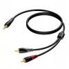 Kabel stereo 3,5 mm jack męski na 2x RCA (Cinch) męski Procab 3 m